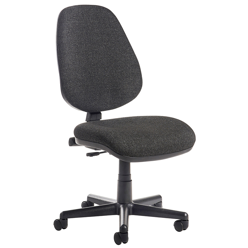 Bilbao Ergonomic Task Chair – Fabric Seat, Armless for Full Range Motion