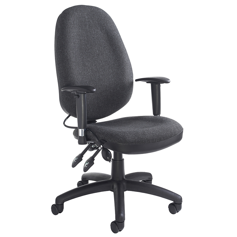 Sofia Operators Chair with Adjustable Lumbar and Adjustable Arms