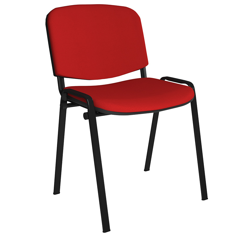 Taurus Black Frame Stackable Meeting Room Chair - No Arms