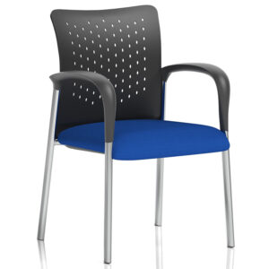 Academy Visitor Chair with Arms – Stackable Design and Custom Seat Colour