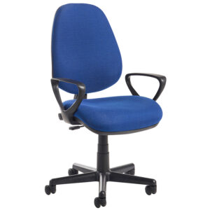 Bilbao Ergonomic Task Chair – Fabric Seat, Fixed Arms