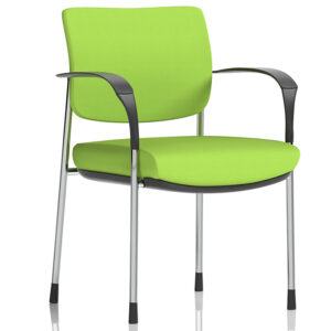 Brunswick Deluxe Visitors Chair Full Bespoke Colour - Chrome Frame