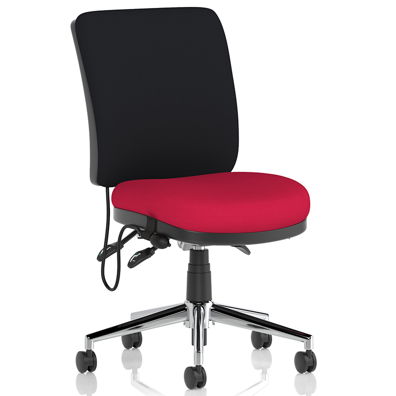 Chiro Medium Back Task Chair Bespoke Colour Seat - 24 Hour Use