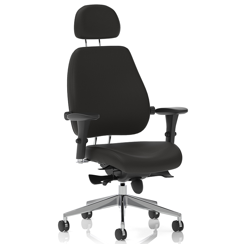 Chiro Plus Ultimate Ergonomic High-Back Chair with Adjustable Arms & Headrest