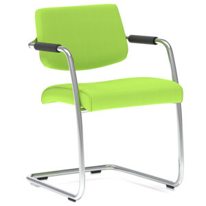 Cuba Medium Back Cantilever Visitor Office Chair - Customizable Colors