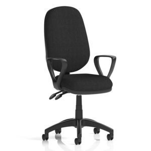 Eclipse Plus II Ergonomic Fabric Operator Chair With Loop Arms