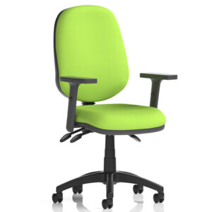 Eclipse Plus III Ergonomic Task Chair – Bespoke Fabric, Adjustable Arms