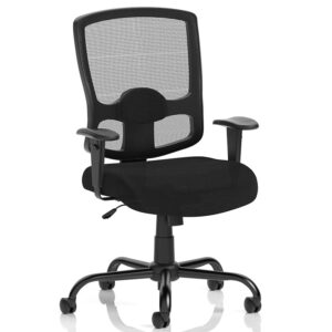 Portland Heavy Duty Black Mesh Operator Office Chair With Arms
