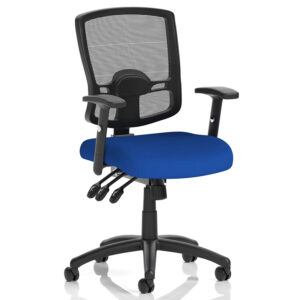 Portland III Black Airmesh Operator Chair With Bespoke Colour Seat