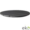 Nobis Furniture - EKO 100% Recycled Outdoor Slatted Likewood Black Table Top - Round
