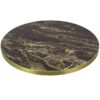 Nobis Furniture - NEXT DAY 25mm Luxury High Gloss Black Marble Laminate Table Tops with Gold Effect Edging