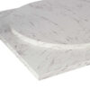 Nobis Furniture - 25mm White Carrara Marble Matching ABS Laminate Table Tops - Stocked Sizes