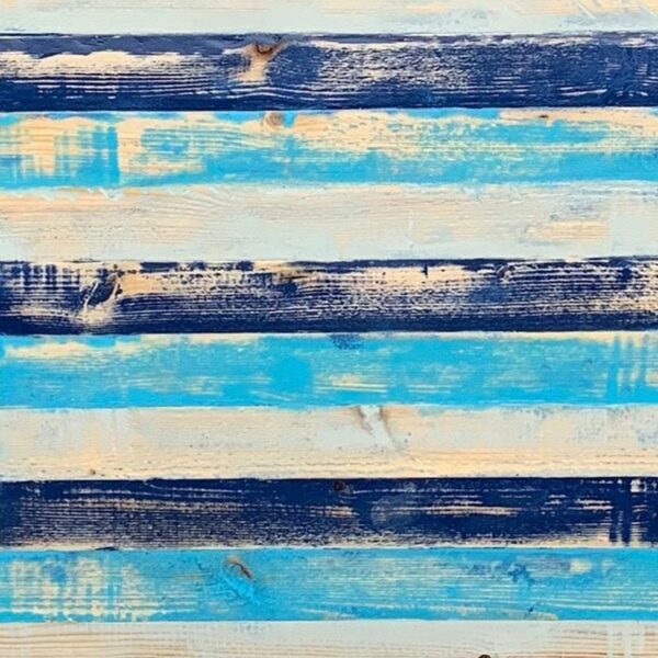 Nobis Furniture - 34mm Rustic Solid Pine Table Top - Striped Painted Pine