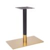 Nobis Furniture - Vello Single Pedestal Black and Brass Table Base - Various Height