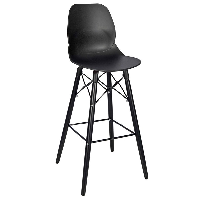 Nobis Furniture - Shoreditch Bar Stool – Black Frame 695mm Seat Height