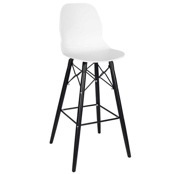 Nobis Furniture - Shoreditch Bar Stool – Black Frame 760mm Seat Height