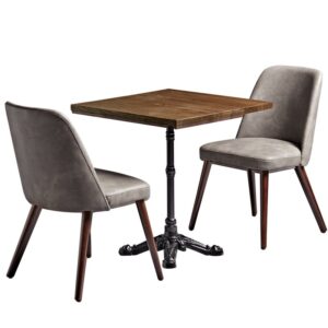 AZTEC Steel Grey 2 Seater Dining Set