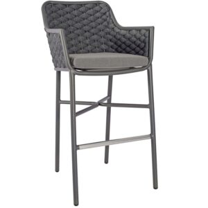 Nobis Furniture - Adela Grey Outdoor Stacking High Stool