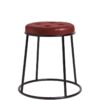 Nobis Furniture - Alfie Stackable Low Stool with Vintage Brown Seat Pad