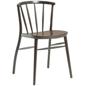 Nobis Furniture - Astrid Scandi Style Spindle Back Side Chair - Antique Grey