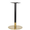 Nobis Furniture - Auric Large Round Black and Brass Table Base - Various Heights
