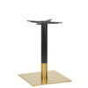 Nobis Furniture - Auric Large Square Black and Brass Table Base - Various Heights