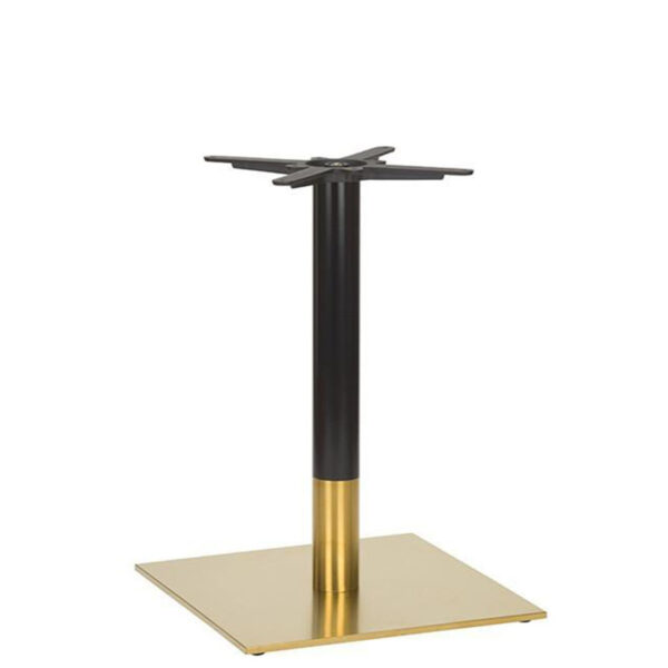 Nobis Furniture - Auric Large Square Black and Brass Table Base - Various Heights