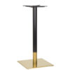 Nobis Furniture - Auric Large Square Black and Brass Table Base - Various Heights