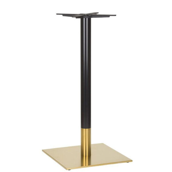 Nobis Furniture - Auric Large Square Black and Brass Table Base - Various Heights