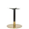 Nobis Furniture - Auric Large Round Black and Brass Table Base - Various Heights
