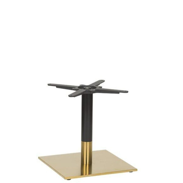 Nobis Furniture - Auric Small Square Black and Brass Table Base - Various Heights