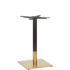 Nobis Furniture - Auric Small Square Black and Brass Table Base - Various Heights