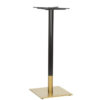 Nobis Furniture - Auric Small Square Black and Brass Table Base - Various Heights