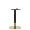 Nobis Furniture - Auric Small Round Black and Brass Table Base - Various Heights
