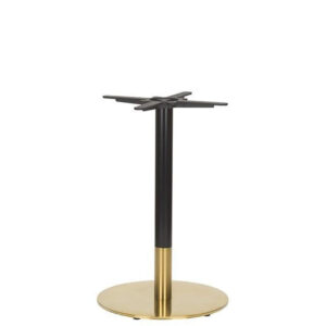 Nobis Furniture - Auric Small Round Black and Brass Table Base - Various Heights