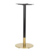 Nobis Furniture - Auric Small Round Black and Brass Table Base - Various Heights