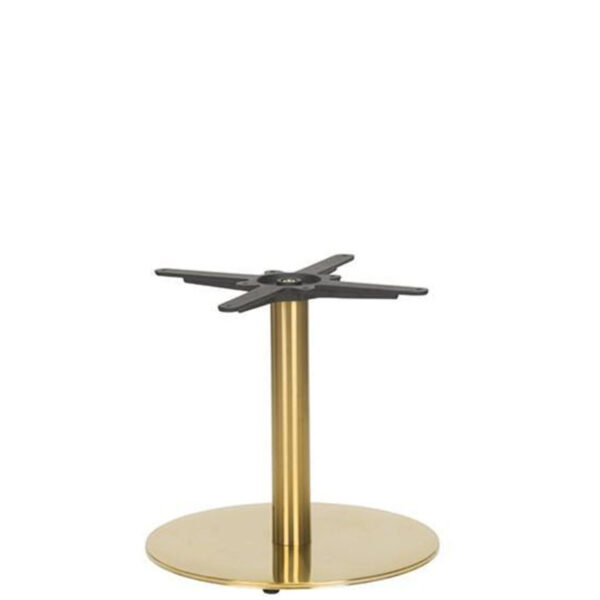 Nobis Furniture - Auric Small Round Brass Table Base - Various Heights