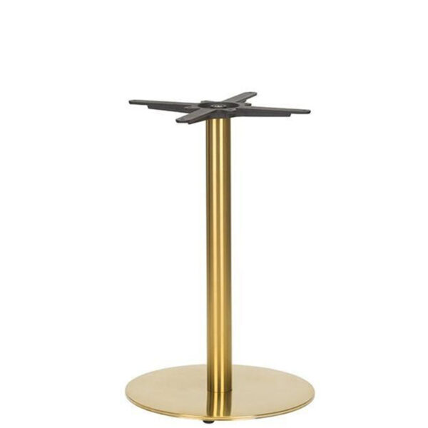 Nobis Furniture - Auric Small Round Brass Table Base - Various Heights