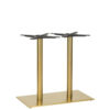 Nobis Furniture - Auric Twin Rectangular Brass Table Base - Various Heights