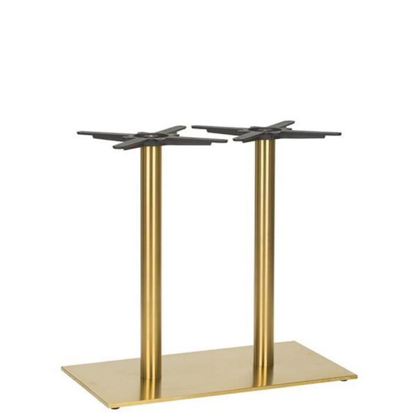 Nobis Furniture - Auric Twin Rectangular Brass Table Base - Various Heights