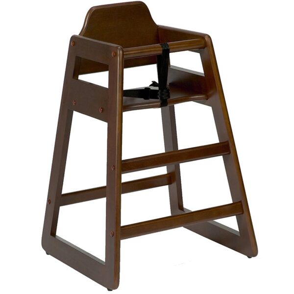 Nobis Furniture - Bambino Wooden Stackable Baby High Chair Walnut
