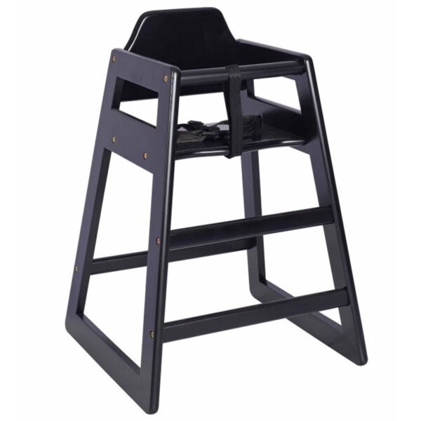 Nobis Furniture - Bambino Wooden Stackable Baby High Chair Black