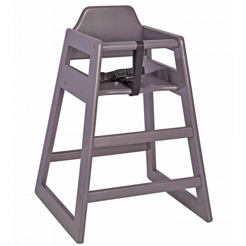 Nobis Furniture - Bambino Wooden Stackable Baby High Chair Grey