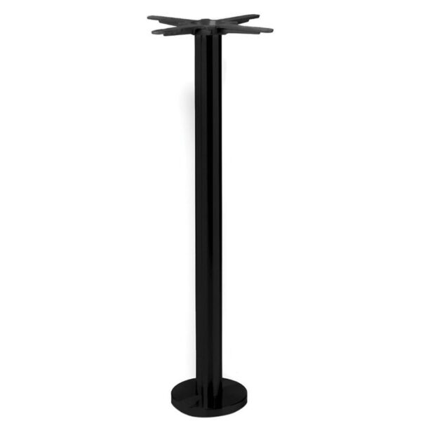 Nobis Furniture - Black Floor Fix Bolt Down Table Base - Bar Height
