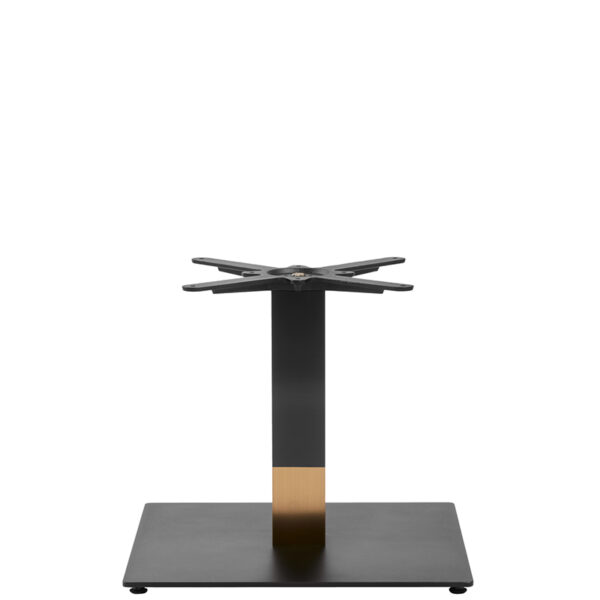 Nobis Furniture - Black and Gold Boston Sleek Small Square Table Base