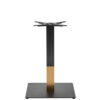 Nobis Furniture - Black and Gold Boston Sleek Small Square Table Base