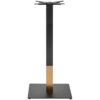 Nobis Furniture - Black and Gold Boston Sleek Small Square Table Base