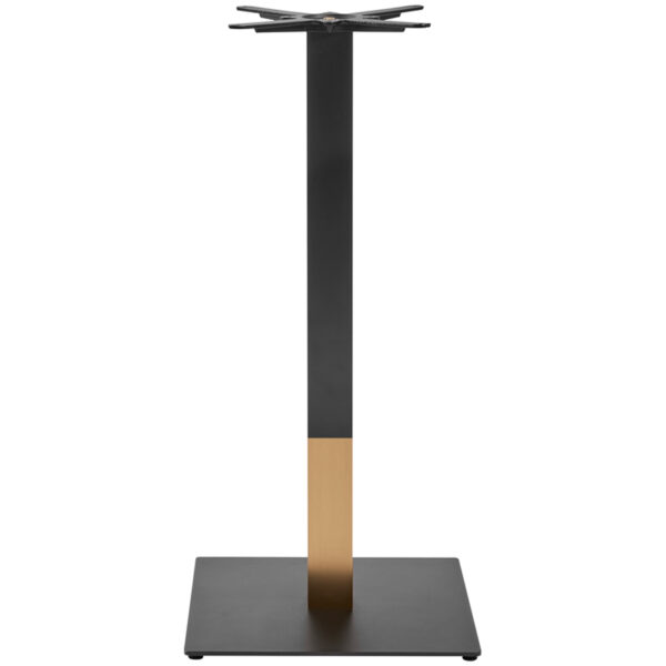 Nobis Furniture - Black and Gold Boston Sleek Small Square Table Base