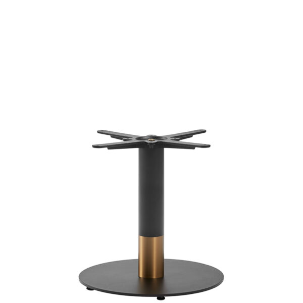 Nobis Furniture - Black and Gold Boston Sleek Large Round Table Base