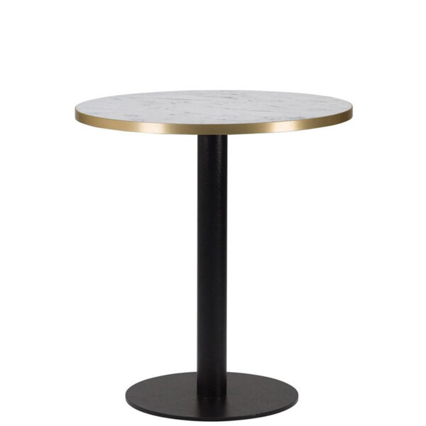 Bulk White Carrara Marble Laminate Round Dining Table - 4 Sizes